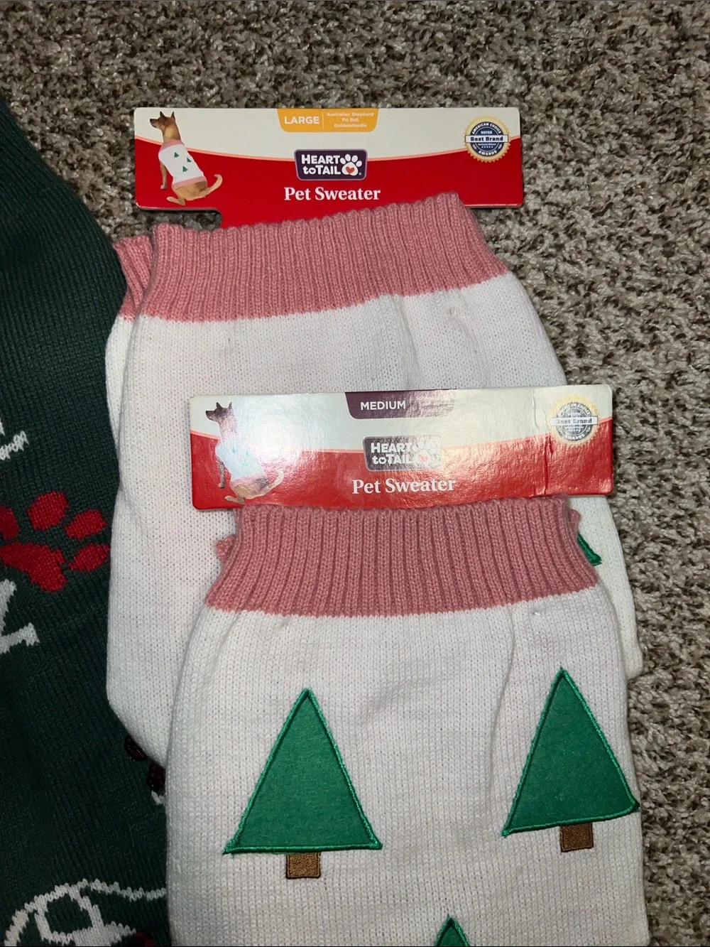 Santa Pawz Holiday Pet Sweaters and bandana